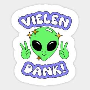 Vielen danke Sticker